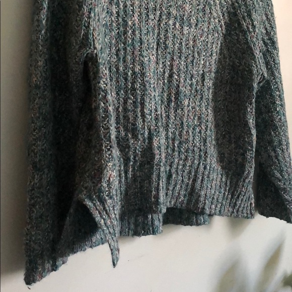 Urban Outfitters Silence + Noise Easton Mock Neck Teal chunky knit Sweater XS - Picture 6 of 10